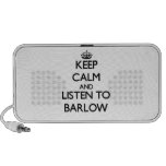 Keep calm and Listen to Barlow Travel Speakers