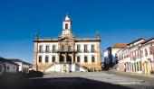 Museu da Inconfidencia (movimiento independentista de Brasil), en la plaza Tiradentes de Ouro Preto. Entre sus muros se cuenta la historia del ciclo del oro, en el siglo XVIII.