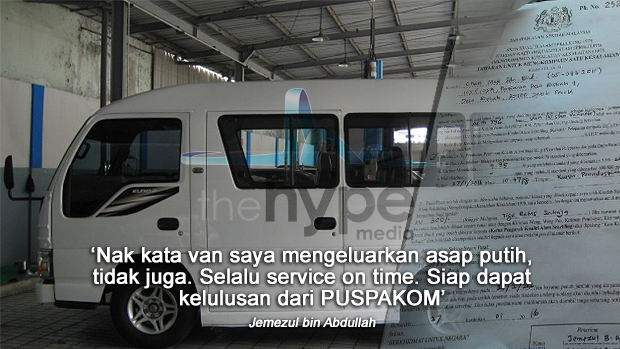 'Van Aku Tak Berasap Pun Disaman RM300 Oleh JAS'