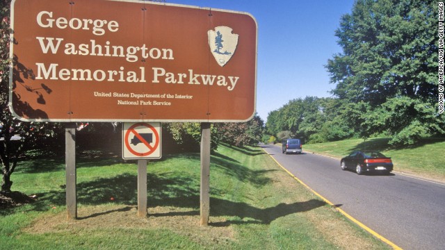 George Washington Memorial Parkway in Washington, Virginia and Maryland came in fourth place on this list of most-visited park sites in 2013. 
