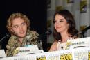 Toby Regbo, left, and Adelaide Kane attend the "Reign" panel on Day 1 of Comic-Con International on Thursday, July 24, 2014, in San Diego. (Photo by Tonya Wise/Invision/AP)