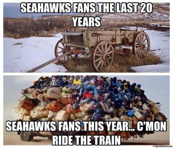 Bandwagon fans e1409919668423 18 Best Memes of the Seattle Seahawks Beating the Green Bay Packers