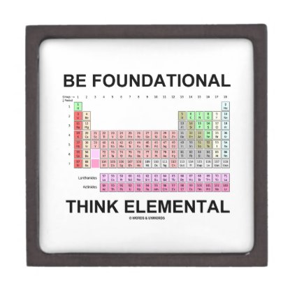 Be Foundational Think Elemental (Periodic Table) Premium Gift Box