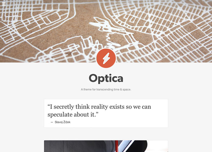 Optica Free Tumblr theme