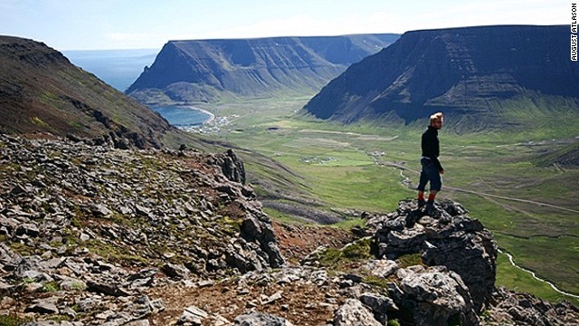 Six hours by road from Reykjavik, the Westfjords is a lonely peninsula that juts into the Denmark Strait. Bolafjall mountain (pictured) offers views to Greenland on clear days. Don't get too excited -- there aren't many clear days.