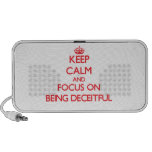 Keep Calm and focus on Being Deceitful iPod Speakers