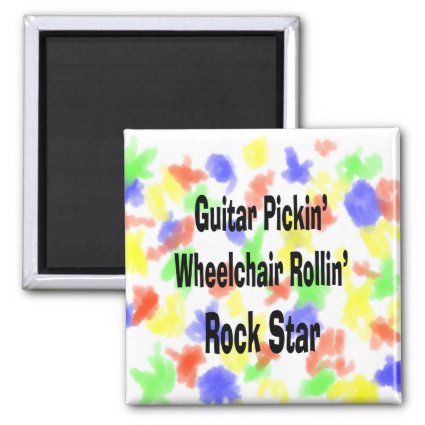 guitar picking wheelchair rolling rockstar bk refrigerator magnets