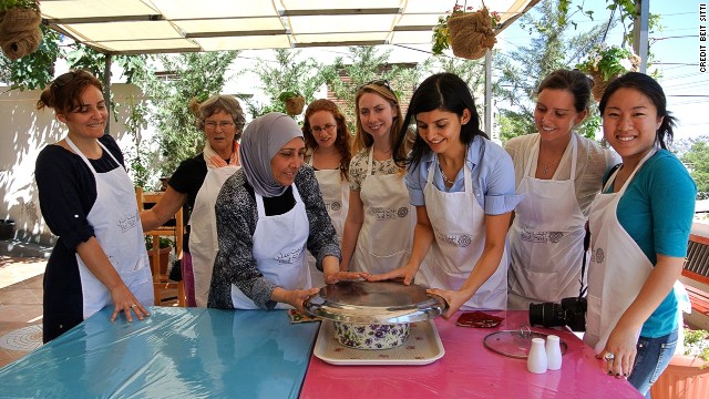 Beit Sitti cooking classes in Jordan's capital city of Amman is a great place to learn Arabic cooking. 