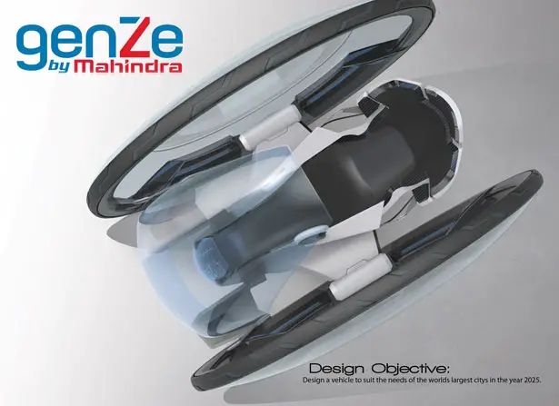 USF : Ultra Small Footprint Vehicle by Alex Langensiepen for GenZe by Mahindra