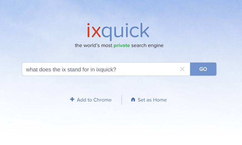 Ixquick Search Engine