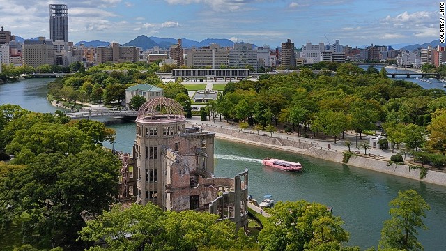 Hiroshima's Atomic Bomb Genbaku Dome became a UNESCO World Heritage Site in 1996. When the United States dropped the atomic bomb on August 6, 1945, it exploded just above the building.