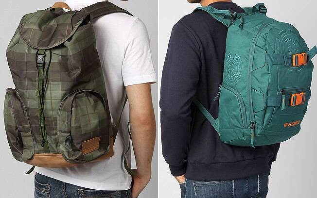 Mochilas Puma Foundation Special (R$ 219,90) e Element Mohave Duo (R$ 239,90), na Netshoes