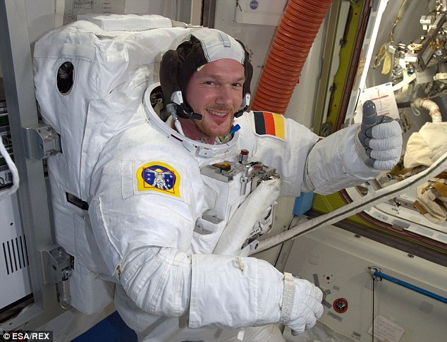 A follow-up spacewalk is scheduled for 15 October to further whittle down Nasa's lengthy to-do list, on hold since the 2013 incident. Here, Alexander Gerst tests his spacesuit on the ISS in preparation for the walk