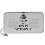 Keep Calm and live in Victorville Portable Speakers