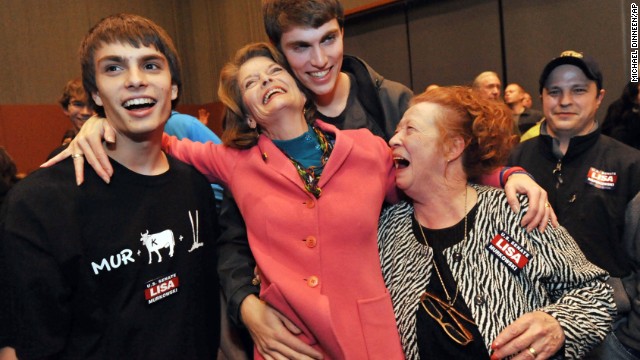 2010: After losing the primary to tea party backed Joe Miller, Alaska Sen. Lisa Murkowski won in the general election after mounting a write-in campaign -- the first time a senator had successfully done that in more than 50 years. 