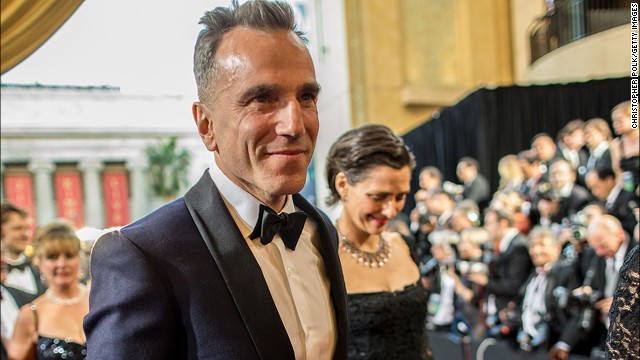 Daniel Day-Lewis (seen here with wife Rebecca Miller arriving at the 2013 Oscars) is still dashing at 56.