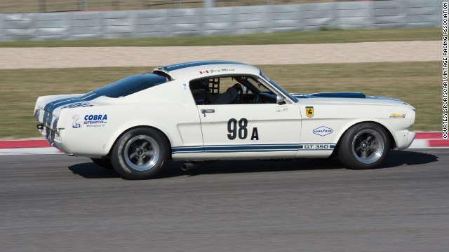 This muscular 1965 Mustang GT 350 is owned by Gary Moore, who is scheduled to race it along with Indianapolis 500 veteran Eliseo Salazar.