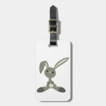 Cute Curious Cartoon Rabbit Luggage Tag Bag Tag