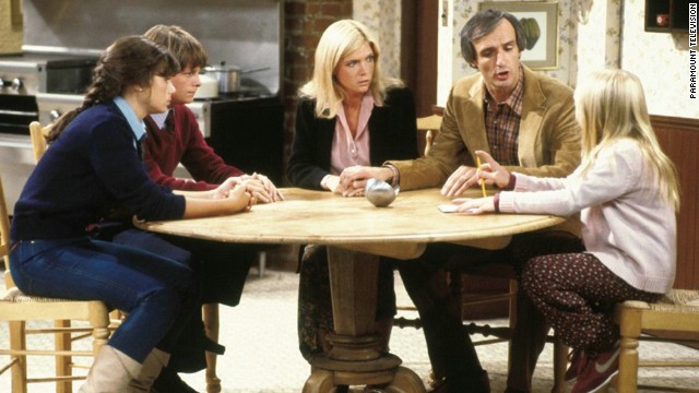 Meredith Baxter, center, as architect Elyse Keaton in "Family Ties." 