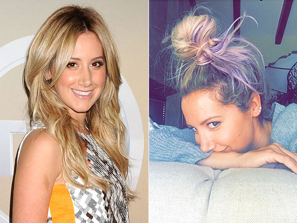 Ashley Tisdale Dyes Hair Purple Post Wedding: Are You Loving It?