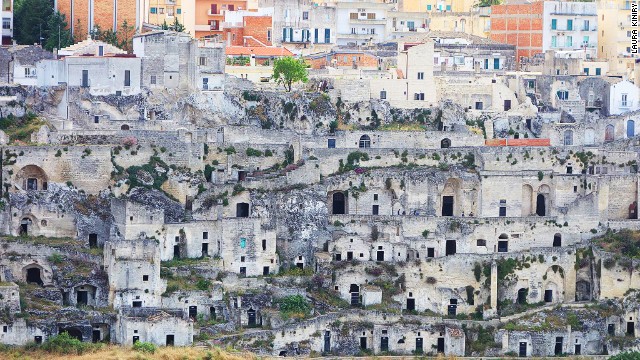 Matera in Italy has become a favorite Hollywood stand-in for ancient Jerusalem. Situated along a ravine known as "La Gravina," Matera is best known for its "sassi," ancient cave dwellings in the city's old town that date back to the 3rd century BC.