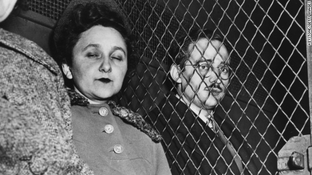 On March 29, 1951, Julius and Ethel Rosenberg were convicted of selling U.S. atomic secrets to the Soviet Union. The Rosenbergs were sent to the electric chair in 1953, despite outrage from liberals who portrayed them as victims of an anti-communist witch hunt.