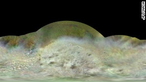 NASA released a global color map of Neptune\'s moon, Triton, to mark the 25th anniversary of Voyager\'s fly-by of the planet and its moon.
