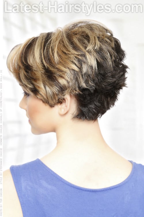 Short Hairstyle with Heavy Texture Back