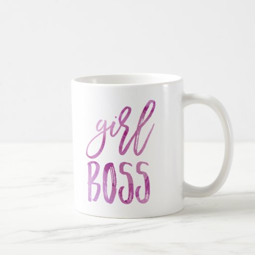 Girl Boss | Purple Watercolor Coffee Mug