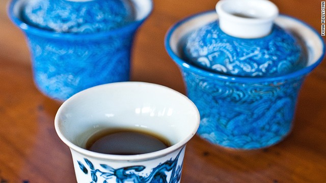 Pu'er is a fermented and aged black tea with a complex, earthy taste. 