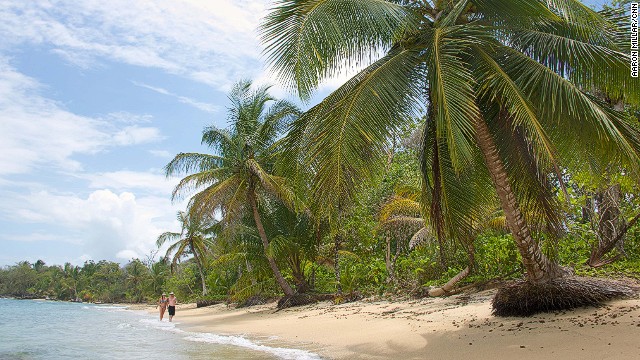 A full-on castaway experience can be had on the outer islands of the Bocos del Toro archipelago, where deserted paradises, like this one at Polo Beach on Bastimentos Island, are wild, undeveloped and easy to find. 
