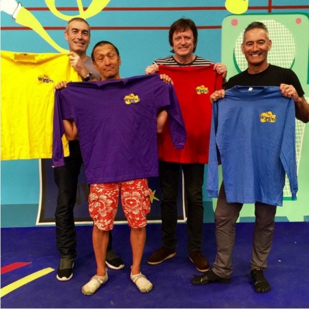 This year marks the 25th anniversary of The Wiggles, and to celebrate, the OGs — Greg (Yellow), Anthony (Blue), Murray (Red), and Jeff (Purple) — reunited for a no-kids-allowed show on Friday night.