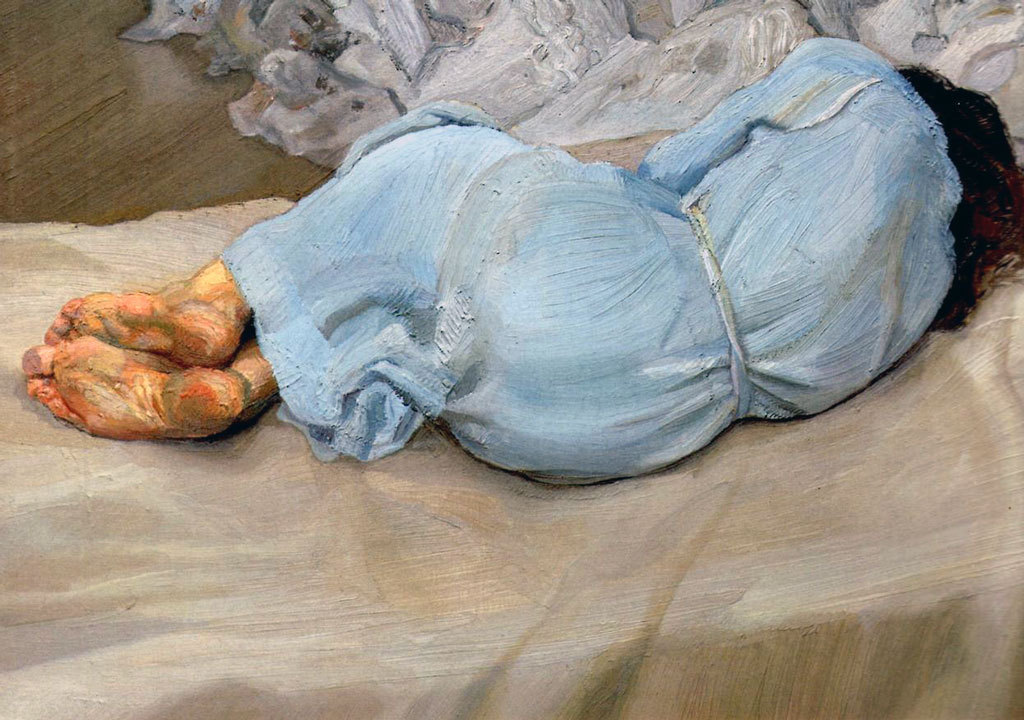 Lucian Freud - Annabel sleeping (1988)