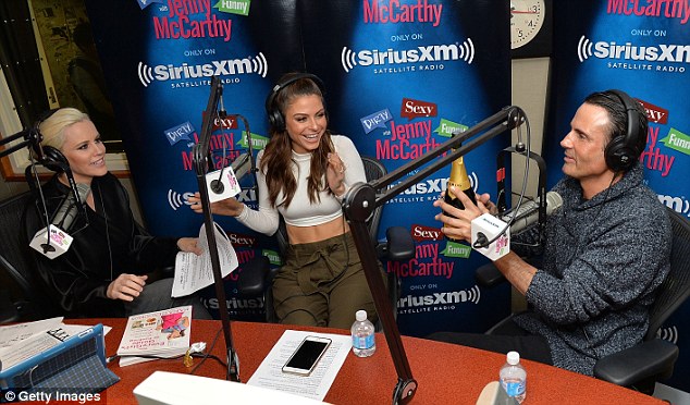 Gushing bride-to-be: Following the surprise proposal, Maria appeared on Jenny McCarthy's SiriusXM radio show to discuss her engagement
