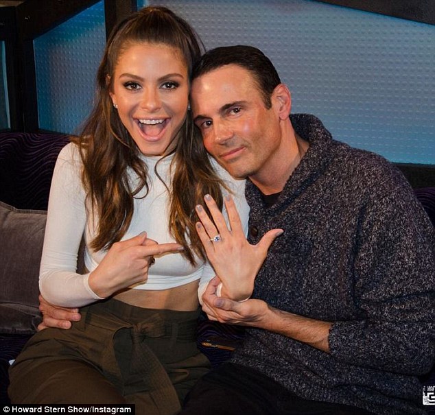 Time to celebrate: After 18 years with longtime boyfriend Keven Undergaro, Maria Menounos is engaged