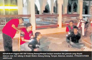 Ditangkap Pancing Duit Dalam Tabung Masjid