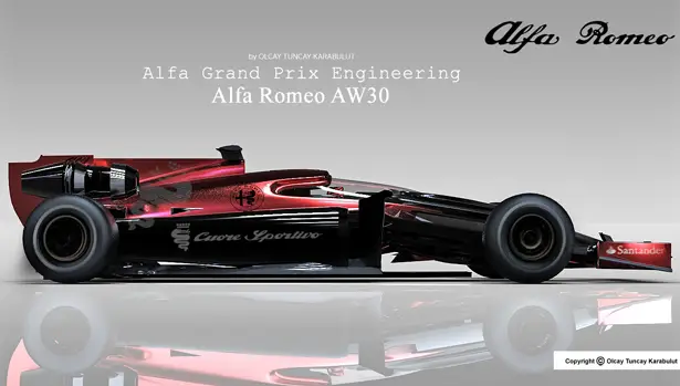 Alfa Romeo AW30 F1 Concept Car by Olcay Tuncay Karabulut