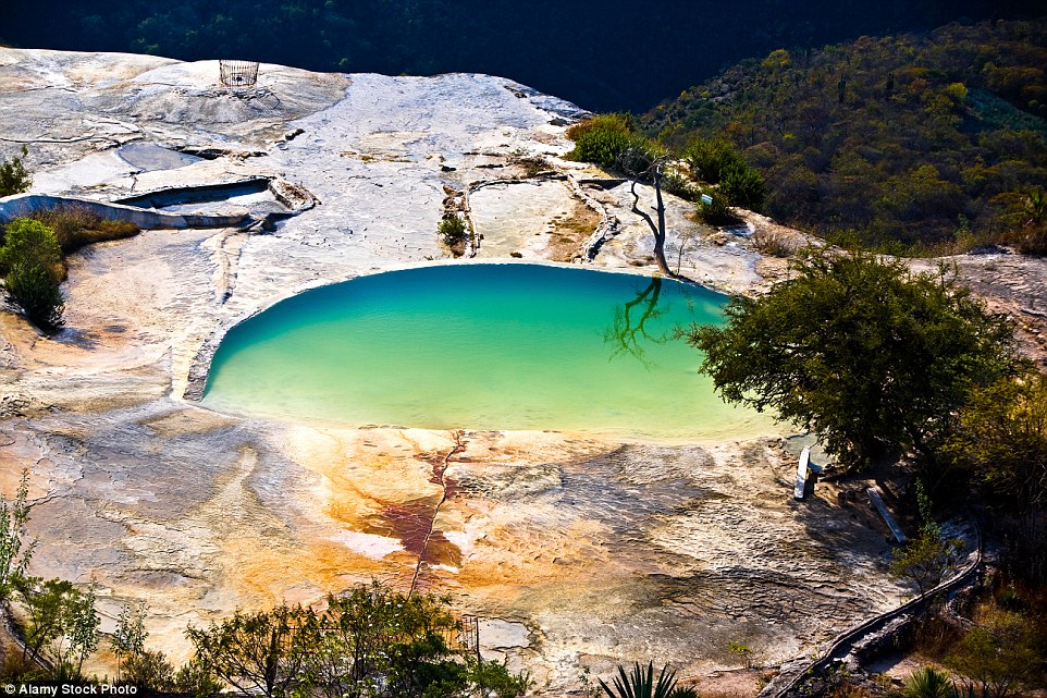 Travellers can take organised tours to Hierve El Agua. Guides drive holidaymakers up the mountain and drop them off on a small path, which leads to the pools
