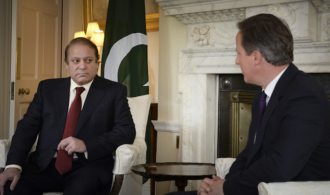Nawaz Sharif, the prime minister of Pakistan, during a visit to Downing Street in April 2014. Photo from the Flickr account Number 10. CC BY-NC-ND 2.0