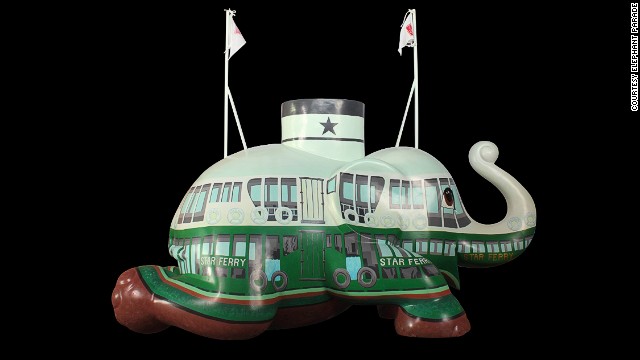Artist Turdsak Phiromgrapak's "Star of the Harbor" was inspired by Hong Kong's iconic Star Ferry. This elephant looks like it's ready to take off, possibly at a faster pace than the ferry it's designed after.