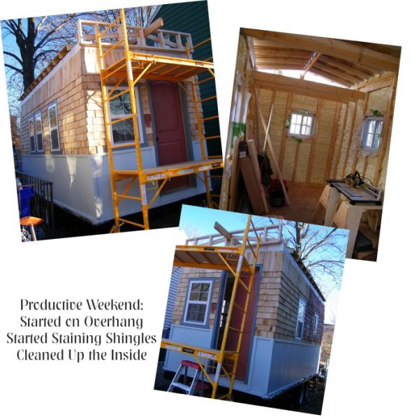 building tiny shirley loomis 0032 600x600   Building a Mortgage free Tiny House by the Seat of My Pants