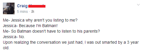 By Definition, Batman Doesn't Have to Listen