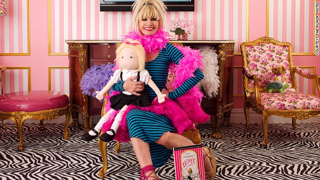In 2010, The Plaza tapped Betsey Johnson to design the Eloise Suite -- a candy-striped room inspired by the children's book character of the same name. 