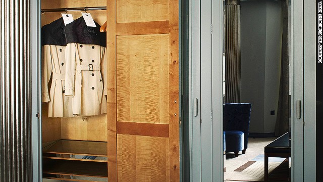 The Claridge's Hotel also recently instituted a loan program that allows hotel guests to borrow Burberry trench coats.