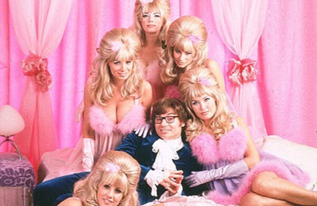 The rise of the machines was embraced by at least 17 per cent of those questioned who said they'd happily have sex with an android, similar to the Fembots in Austin Powers, pictured, while 29 per cent admitted they had no problem with other people enjoying android sex