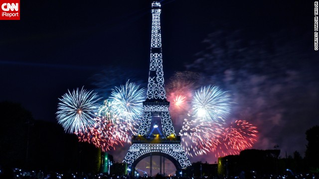 The fireworks on Bastille Day are a must-see if you're in Paris. <a href='http://ift.tt/1qT9Ss2'>Marcia Taylor</a> attended the celebration for the first time in July 2012 and captured this display.