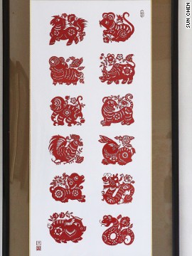After China's state television CCTV showcased the paper-cutting work of Zhang Fang-lin, aka "Jinling Holy Scissorhand," in 2013, pirated versions of his Chinese zodiac design started appearing all over the country. 