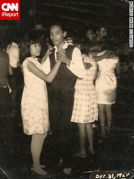 <a href='http://ift.tt/1erVEw9'>Niena Sevilla's father</a> attended a New Year's Eve party in the Philippines in 1968. Her dad, 18 years old at the time, danced with one of the partygoers he met at the event. "Women of the '60's were so natural," Sevilla says.