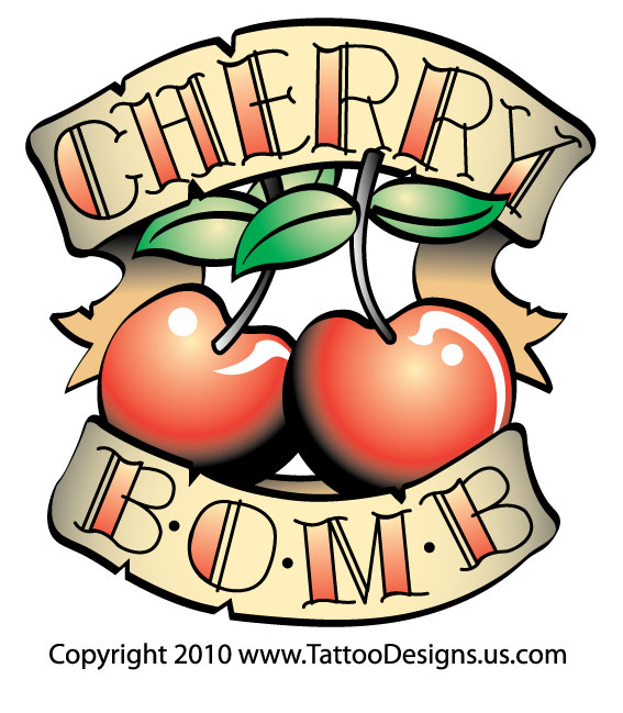 Tattoo Design - Cherry Tattoo