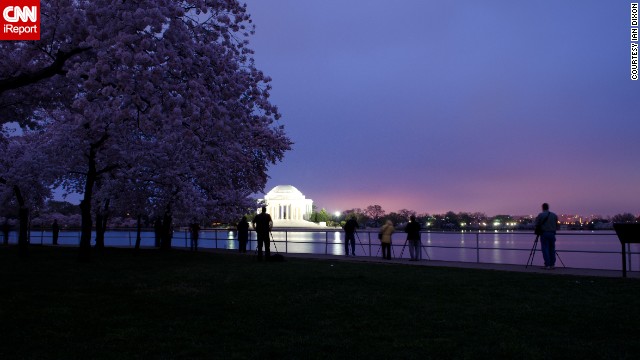 Travelers enjoy the sight of cherry blossoms so much that crowds start gathering in the park as early as sunrise, which is when <a href='http://ift.tt/1hBrMcV'>Ian Dixon</a> captured this photograph in March 2012. "Even at 7 a.m. it was getting tough to find good spots to shoot from due to all the photographers around," he said.